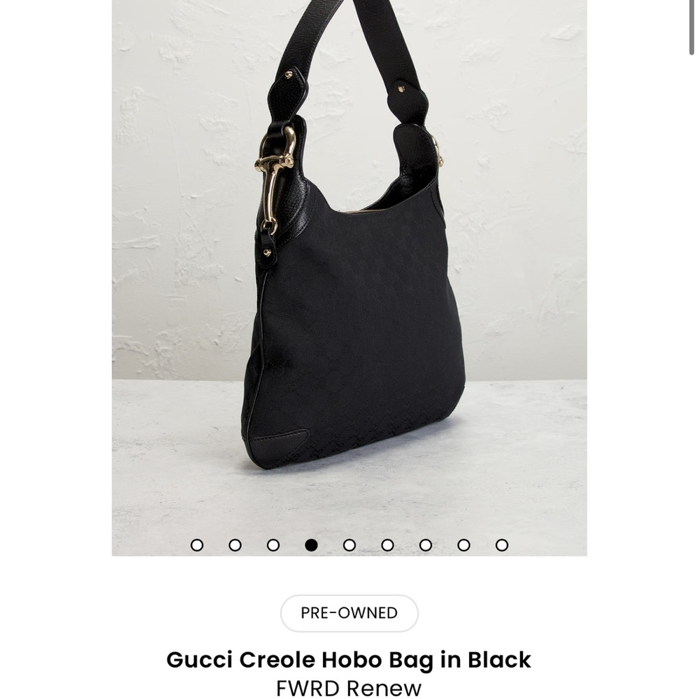 Gucci horsebit Black Leather Creole Shoulder Bag - Picture 5 of 14